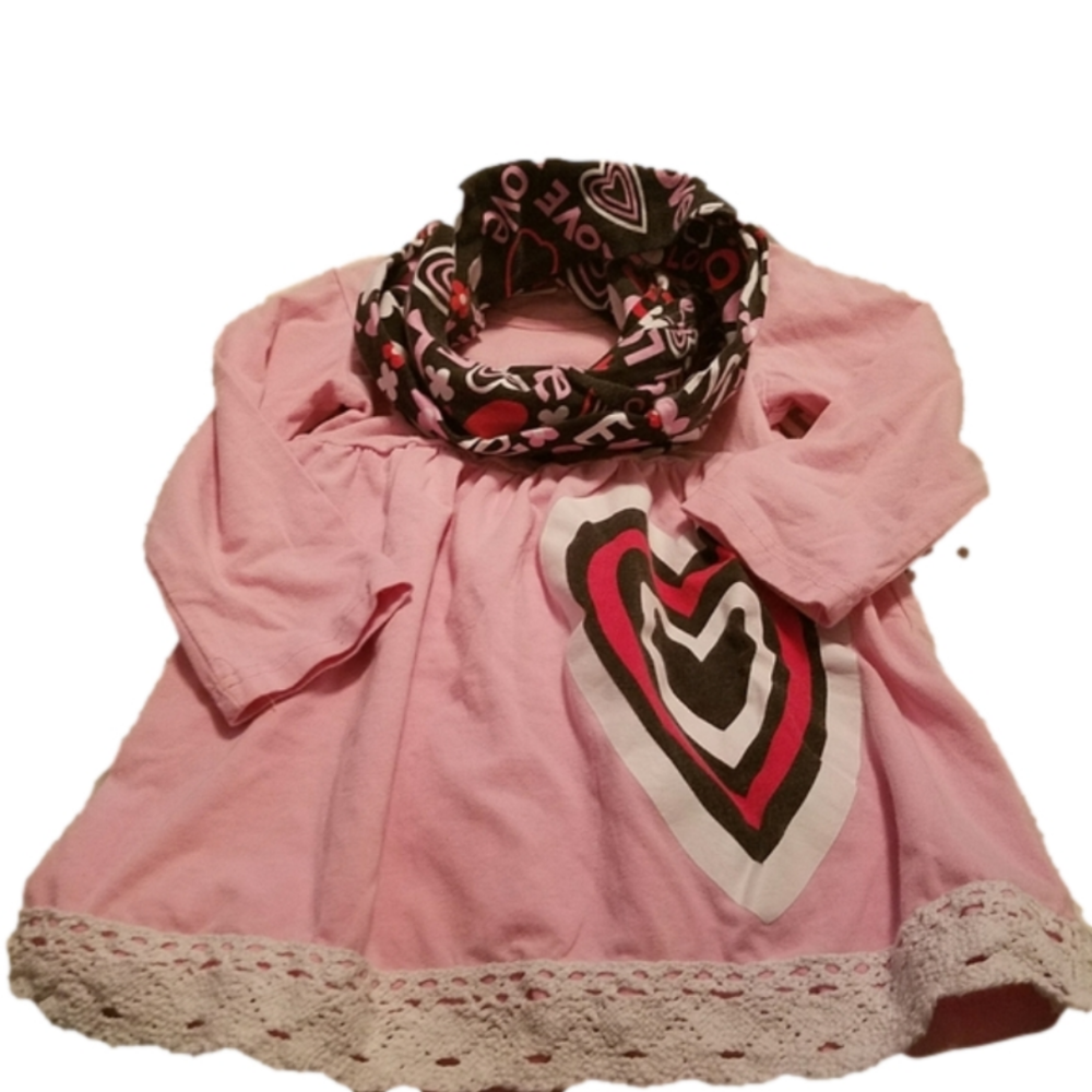 Valentines shirt amd scarf